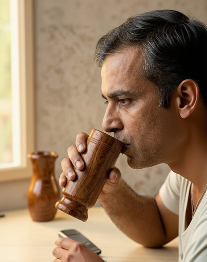 Ayurvedic Wood Tumbler